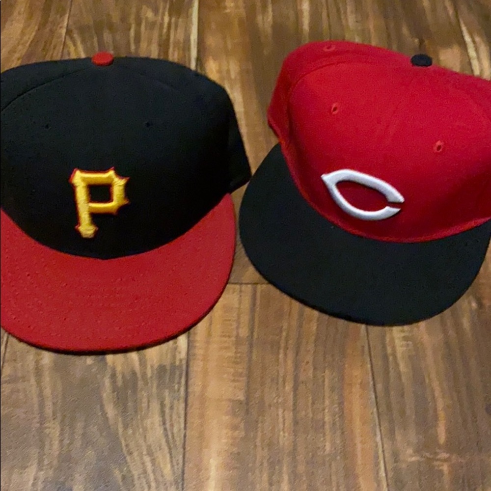 Fitted MLB Hats Pirates Reds